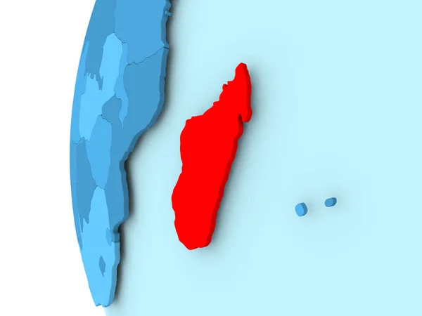 Карта Мадагаскара — стоковое фото
