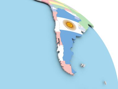 Arjantin bayrağı dünya üzerinde