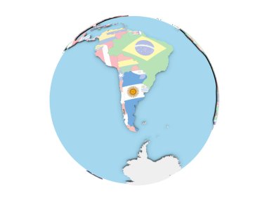 Arjantin izole küre üzerinde