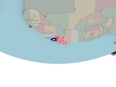 Liberya bayrağı dünya üzerinde