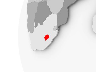 Lesotho gri dünya üzerinde