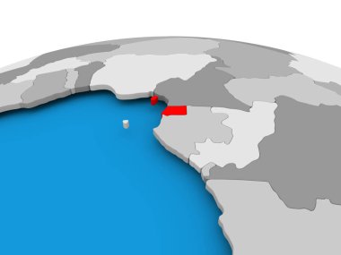 Ekvator Ginesi siyasi dünya üzerinde