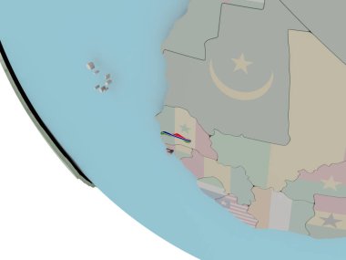 Gambiya bayrak çizim ile