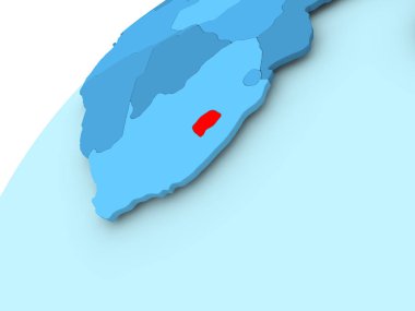 Lesotho mavi dünya üzerinde