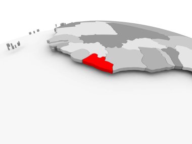 Liberya gri dünya üzerinde