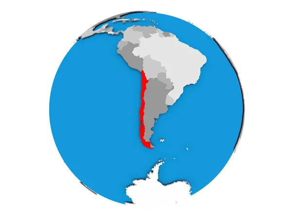 Чили изолирована от остального мира — стоковое фото