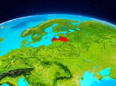 Yörüngeden Letonya