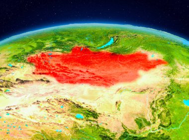 Yörüngeden Moğolistan