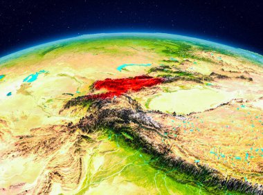 Yörüngeden Kırgızistan