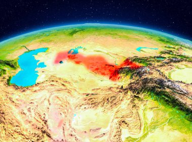 Yörüngeden Özbekistan