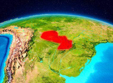 Yörüngeden Paraguay