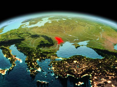 Planet Earth uzayda Moldova