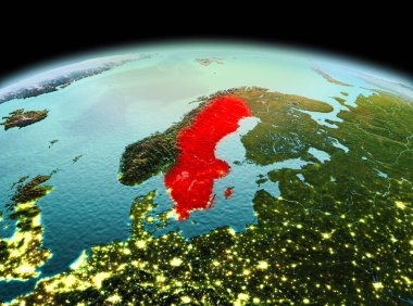 Planet Earth uzayda İsveç