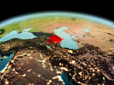 Azerbaycan Planet Earth uzayda