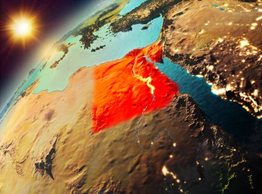 Mısır Planet Earth günbatımı