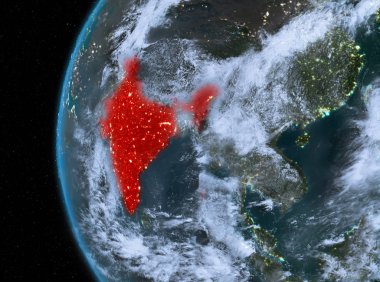 Kırmızı gece Hindistan'da