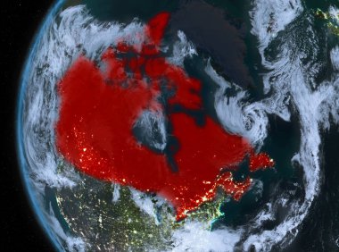 Kırmızı gece Kanada