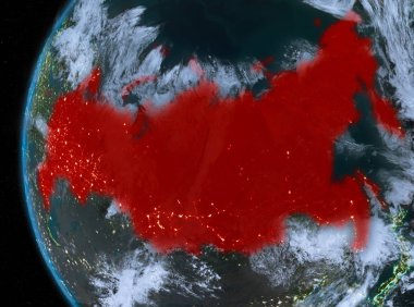 Kırmızı gece Rusya'da