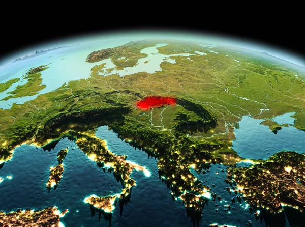 Planet Earth uzayda Slovakya