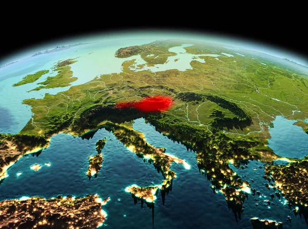 Planet Earth uzayda Avusturya