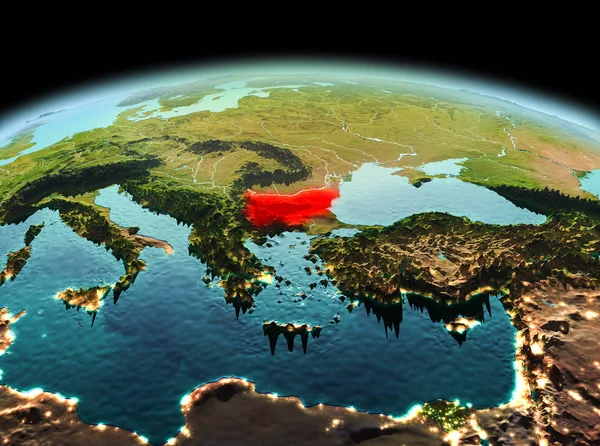 Planet Earth uzayda Bulgaristan