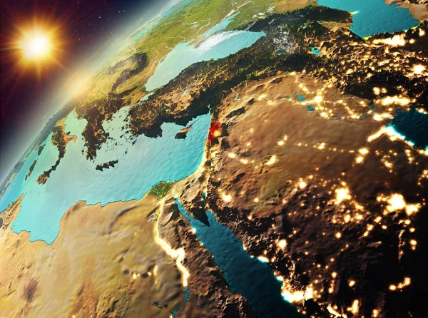 Lübnan Planet Earth günbatımı