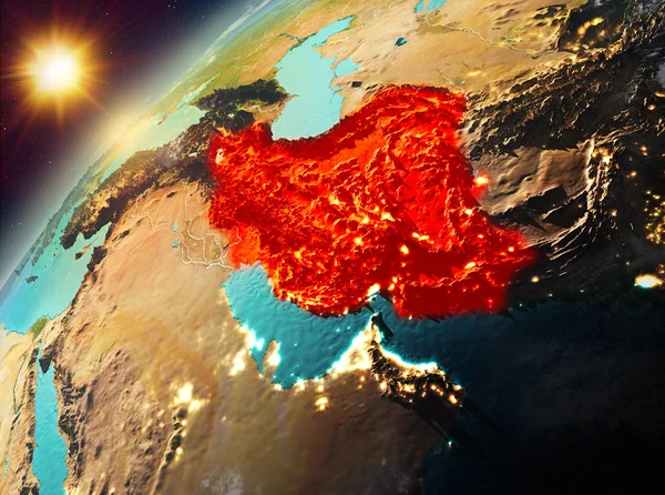 Iran Planet Earth günbatımı