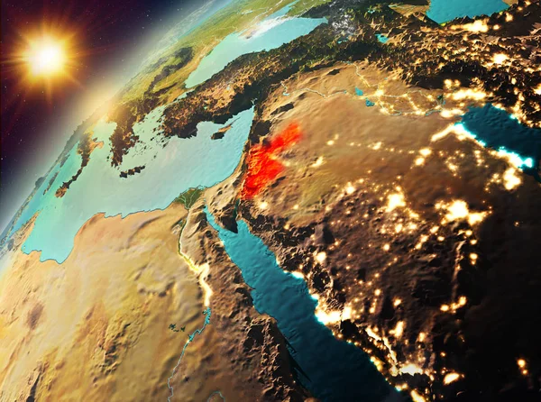 Jordan Planet Earth günbatımı