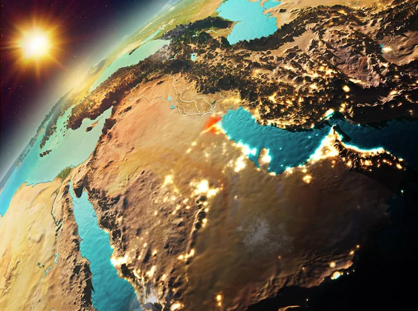 Kuveyt Planet Earth günbatımı