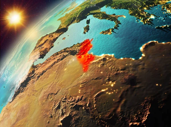 Tunus Planet Earth günbatımı