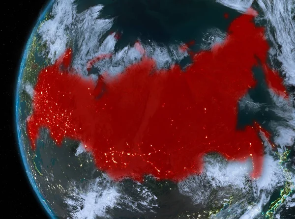 Kırmızı gece Rusya'da