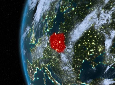 Kırmızı gece Polonya