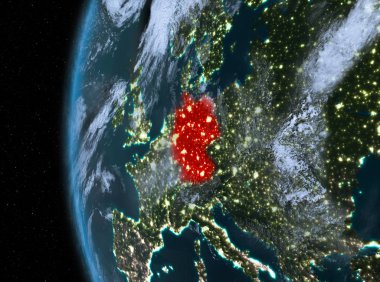 Almanya'da kırmızı gece