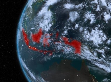 Endonezya kırmızı gece