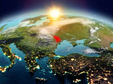 Moldova Sunrise uzaydan