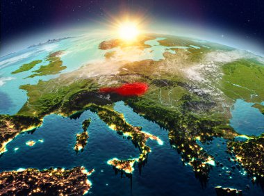 Avusturya Sunrise uzaydan