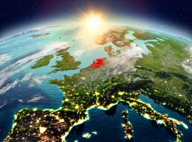 Hollanda Sunrise uzaydan