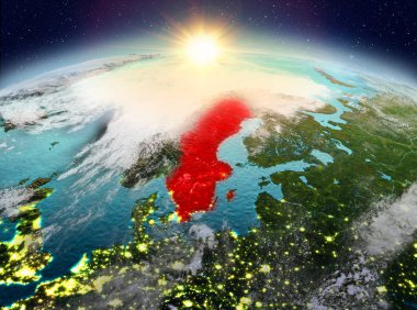 Sunrise uzaydan İsveç