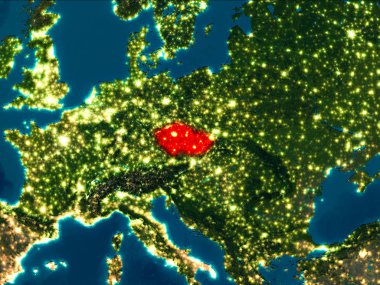 Çek Cumhuriyeti kırmızı gece