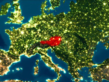 Kırmızı gece Avusturya'da