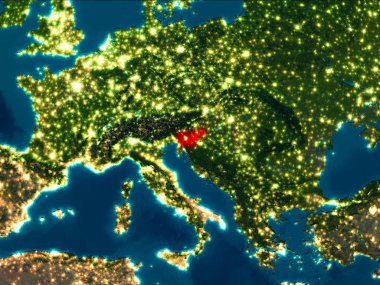 Kırmızı gece Slovenya