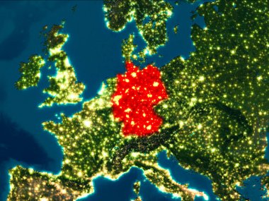 Almanya'da kırmızı gece