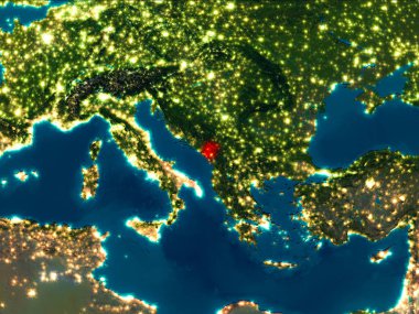 Kırmızı gece Karadağ