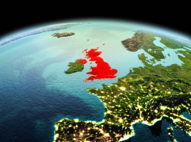 Planet Earth uzayda Amerika Birleşik Devletleri