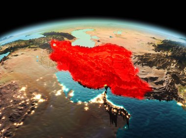 Iran Planet Earth uzayda