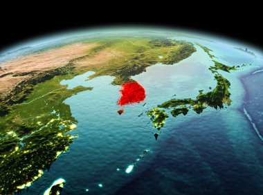 Güney Kore Planet Earth uzayda
