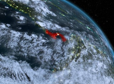 Panama yörüngeden geceleri