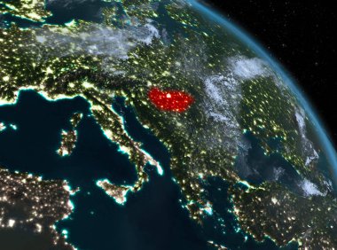 Macaristan yörüngeden geceleri