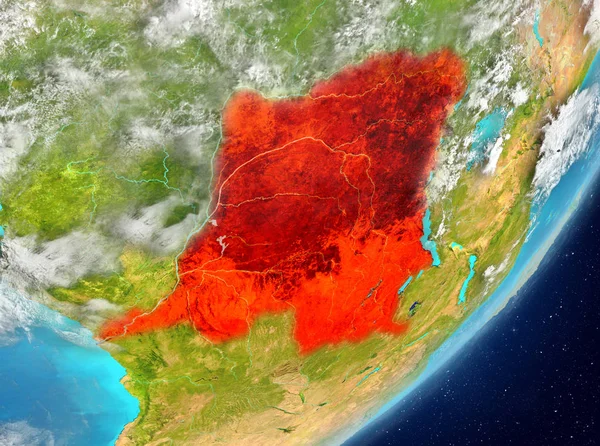 Demokratik Kongo Cumhuriyeti uzaydan