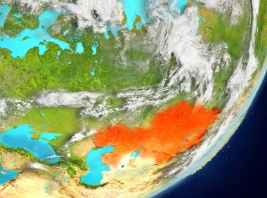 Uzaydan gelen Kazakistan